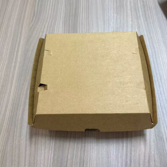 Disposable Food Packing Corrugated Cardboard Brown Paper Box for Hot Dog and Hamburger and Lunch and Burger 10%off~