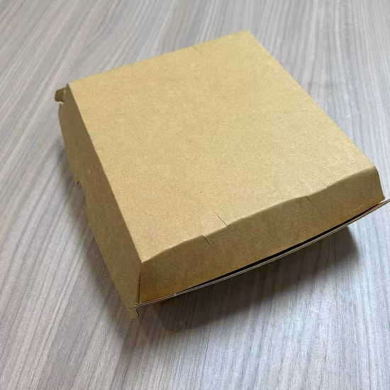 Disposable Food Packing Corrugated Cardboard Brown Paper Box for Hot Dog and Hamburger and Lunch and Burger 10%off~