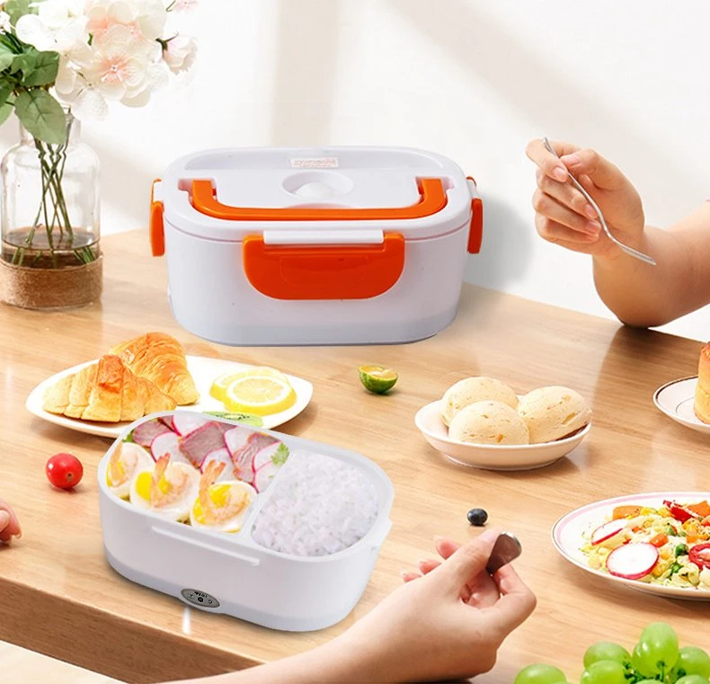 1.5L 304 Stainless Steel Food Warmer Electric Lunch Box Food Heater Portable Electric Lunch Box