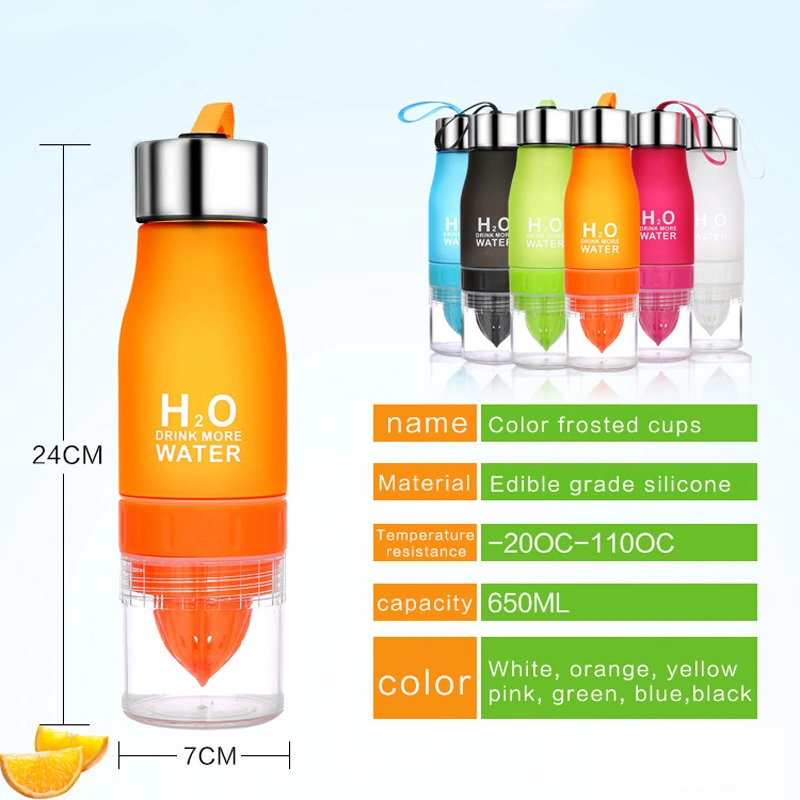 Hot Sale Outdoor Cup Drinking Infuser Lemon Juice Plastic Water Bottle