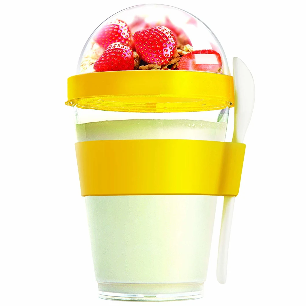 Portable Yogurt and Cereal to-Go Container Cup