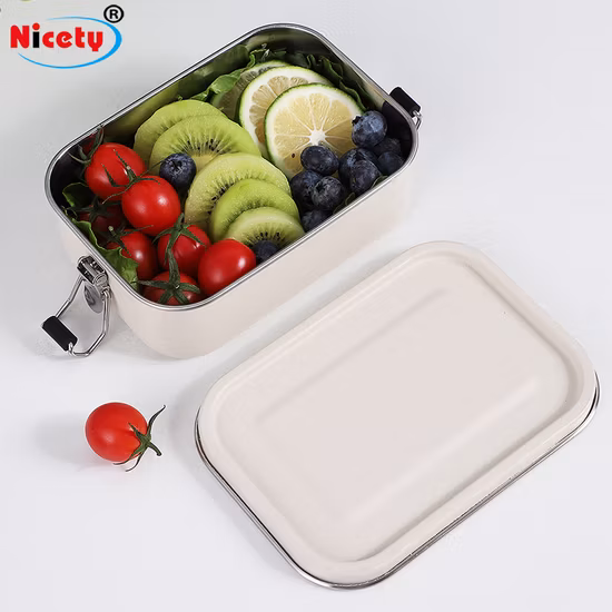 Boîte à lunch anti-fuite en acier inoxydable anti-rayures personnalisée colorée pour adultes et enfants