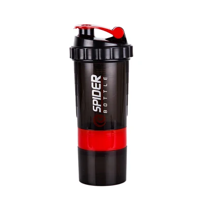 Commerce de gros 500ml plastique personnalisé Shaker Cups Sport Gym Shaker bouteille